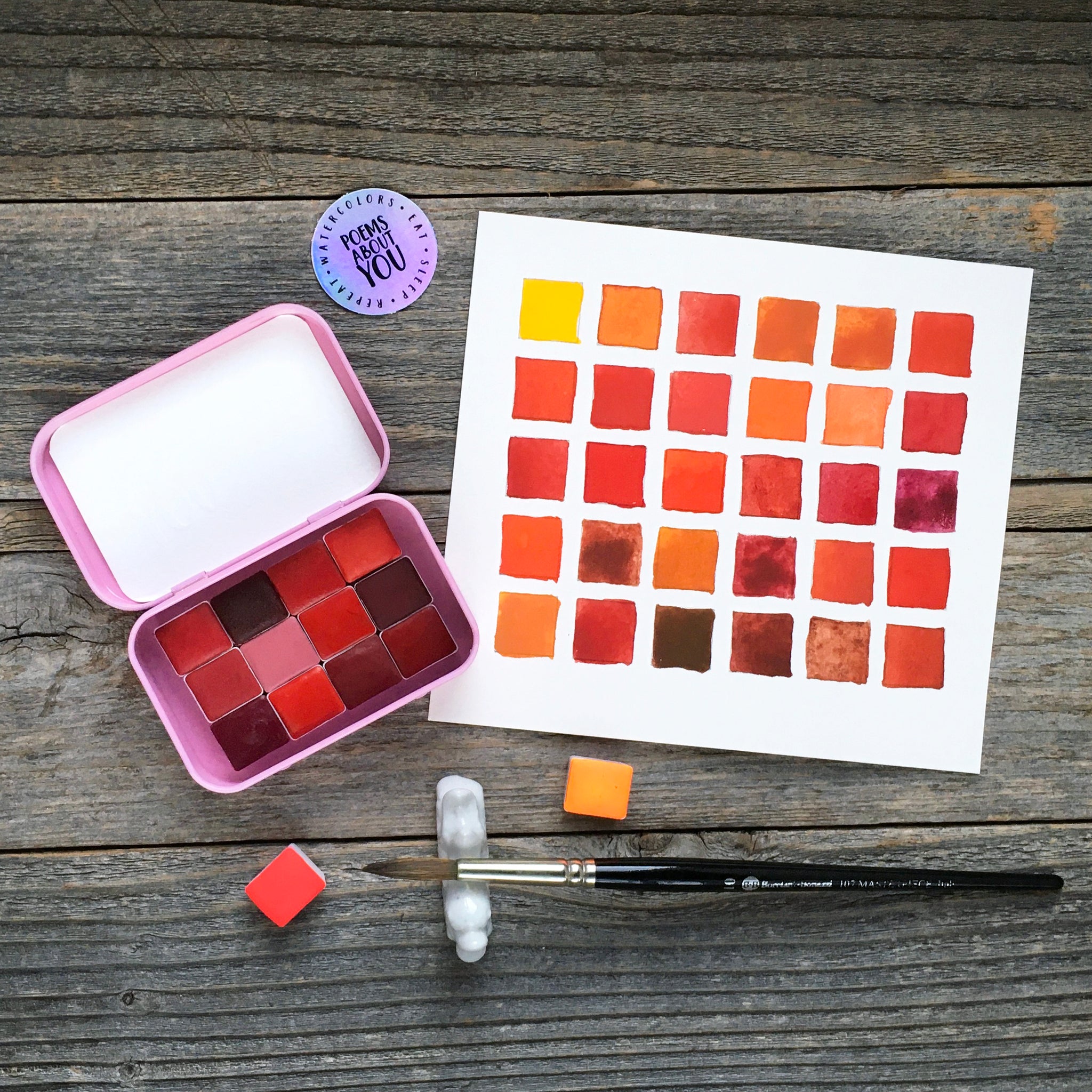 Red Colors Set - 12 or 16 Color Set Extension - Carmine, Crimson