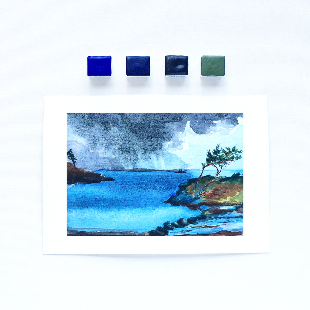 Ocean Blue Colors - 6 Color Set - Aquamarine, Ultramarine, Cerulean, I –  poemsaboutyou